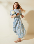Ditsy Floral Shirred Midi Dress (2-16 Years)