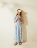 Ditsy Floral Shirred Midi Dress (2-16 Years)