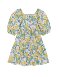 Pure Cotton Lemon Print Dress (6-16 Yrs)