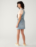 Denim Embroidered Daisy Pinafore