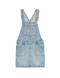 Denim Embroidered Daisy Pinafore