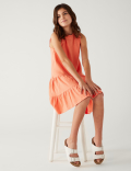 Pure Cotton Tiered Dress