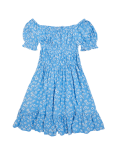 Floral Shirred Dress