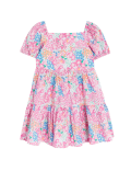 Pure Cotton Floral Tiered Dress
