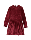 Velvet Shirred Dress (6-16 Yrs)
