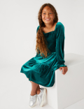 Velvet Tiered Dress
