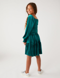 Velvet Tiered Dress
