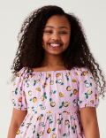 Pure Cotton Fruit Print Dress