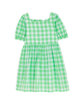 Pure Cotton Checked Dress