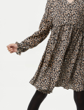 Animal Print Dress (6-16 Yrs)