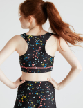 Printed Sports Crop Top (6-14 Yrs)