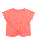 Knot Front Burnout Sports T-Shirt