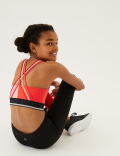Colour Block Sports Crop Top (6-16 Yrs)