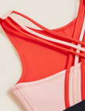 Colour Block Sports Crop Top (6-16 Yrs)