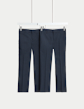 Boys' 2Pk Slim Leg Trousers