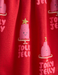 Cotton Rich Christmas Sweat Dress (2-8 Yrs)