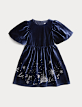 Frozen™ Velvet Dress (2-8 Yrs)