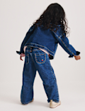Denim Embroidered Jeans (2-10 Yrs)