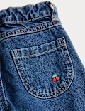 Denim Embroidered Jeans (2-10 Yrs)