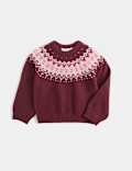 Fairisle Knitted Round Neck Jumper