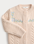 Flower Embroidered Cardigan (2-8 Yrs)