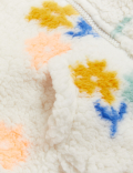 Borg Fleece Floral Jacket