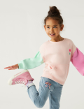 Cotton Rich Colour Block Sweatshirt