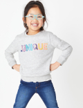 Be Unique Slogan Sweatshirt (2-7 Years)