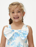 Cotton Rich Sateen Floral Dress (2-7 Yrs)