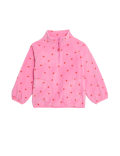 Heart Print Zip Fleece Top (2-8 Yrs)