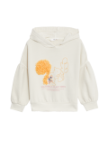 Cotton Rich Squirrel Embroidered Hoodie (2-8 Yrs)