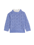 Knitted Frill Neck Jumper (2-8 Yrs)