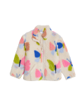 Printed Fleece Stand Collar Jacket