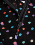 Spotted Zip Fleece Top (2-8 Yrs)