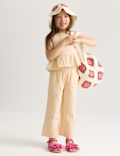 Cotton Rich Stripe Trouser Set (2-10 Yrs)
