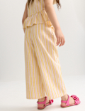 Cotton Rich Stripe Trouser Set (2-10 Yrs)