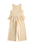 Cotton Rich Stripe Trouser Set (2-10 Years)