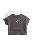 2 Pack Pure Cotton Cross Stitch T-Shirts (2-8 Yrs)