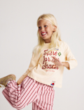 Pure Cotton Here For The Snacks Top (2-8 Yrs)