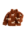 Horse Print Borg Jacket (2-10 Yrs)