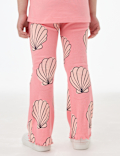 Cotton Rich Shell Print Kick Flare Leggings (2-8 Yrs)