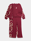 4 Pack Cotton Rich Bow Print Outfits (2-8 Yrs)