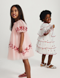 Bow Mesh Dress (2-10 Yrs)