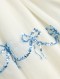 Sequin Bow Mesh Dress (2-10 Yrs)