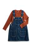 2 Piece Denim Pinafore Outfit (2-10 Yrs)