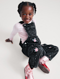 Denim Sequin Dungarees