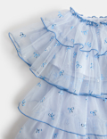 Bow Tiered Ruffle Dress (2-8 Yrs)