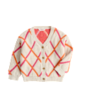 Cotton Knitted Argyle Cardigan (2-8 Yrs)