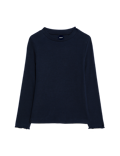 Cotton Rich Ribbed Top (2-8 Yrs)