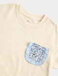 Pure Cotton Cross Stitch Pocket T-Shirt (2-8 Yrs)